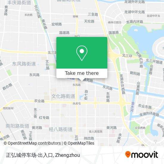 正弘城停车场-出入口 map