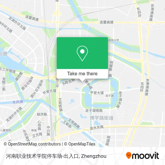 河南职业技术学院停车场-出入口 map