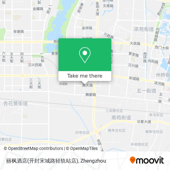 丽枫酒店(开封宋城路轻轨站店) map