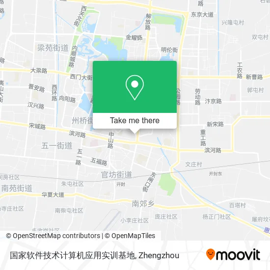 国家软件技术计算机应用实训基地 map