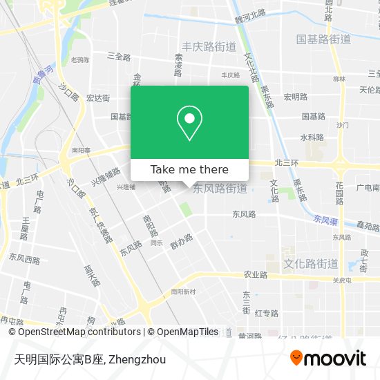 天明国际公寓B座 map