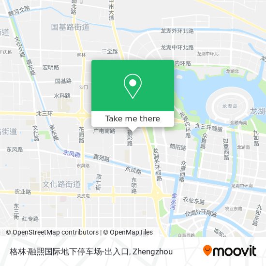 格林·融熙国际地下停车场-出入口 map