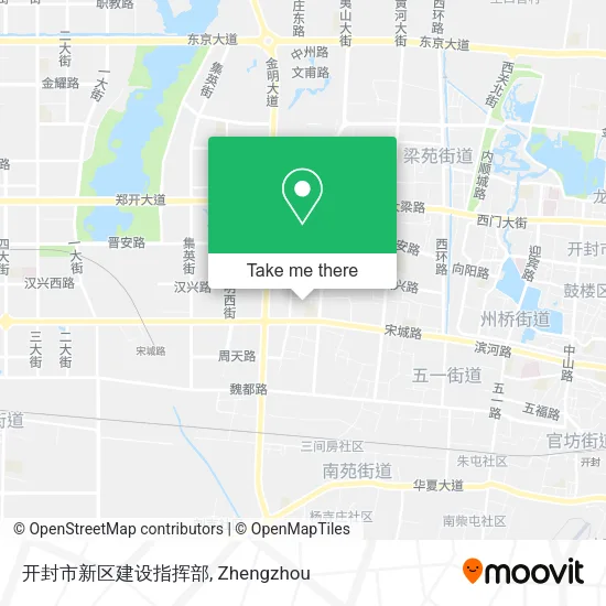 开封市新区建设指挥部 map