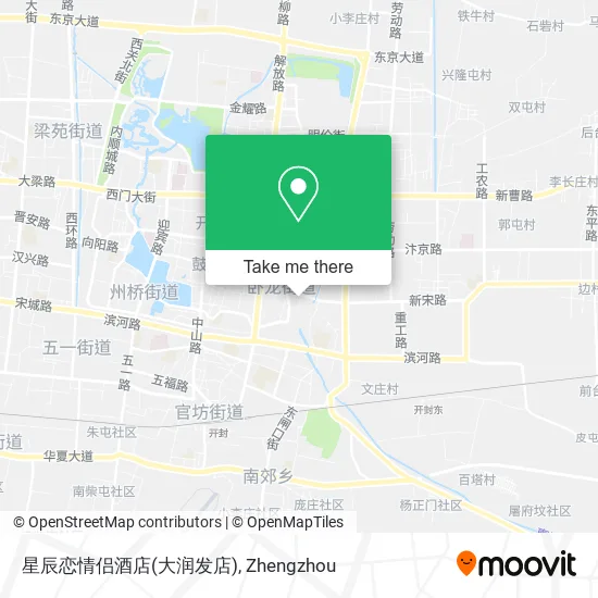 星辰恋情侣酒店(大润发店) map