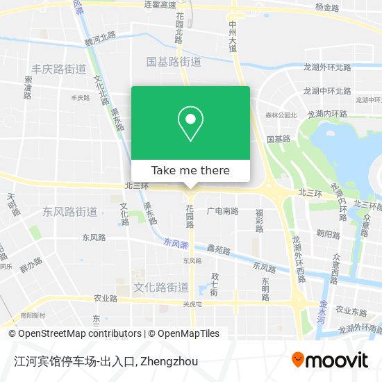 江河宾馆停车场-出入口 map