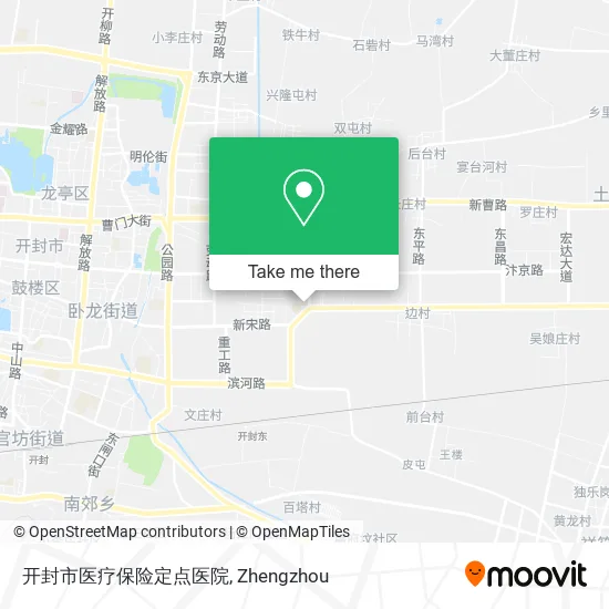 开封市医疗保险定点医院 map