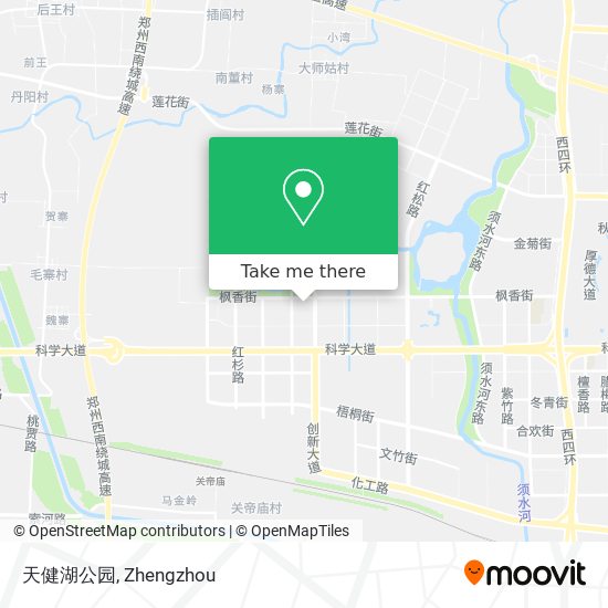 天健湖公园 map