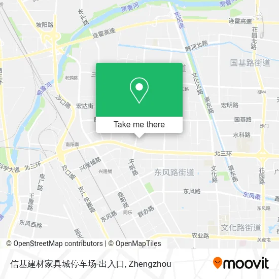 信基建材家具城停车场-出入口 map