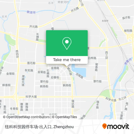 纽科科技园停车场-出入口 map