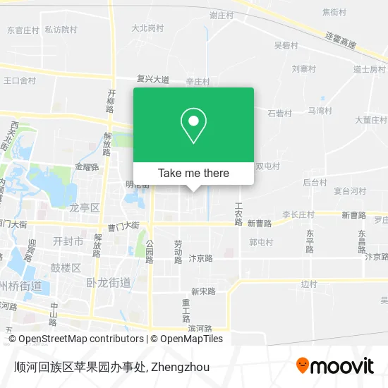 顺河回族区苹果园办事处 map