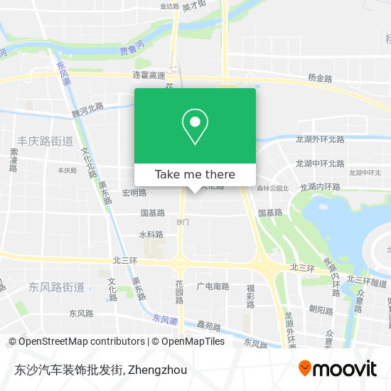 东沙汽车装饰批发街 map