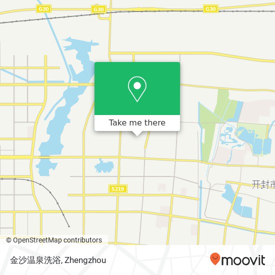 金沙温泉洗浴 map