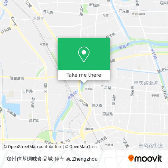 郑州信基调味食品城-停车场 map