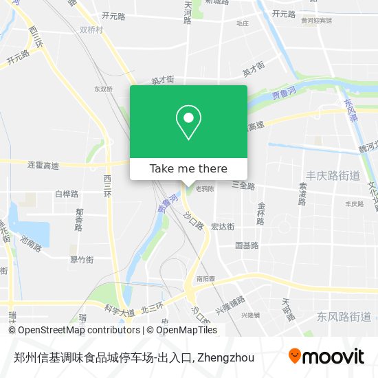 郑州信基调味食品城停车场-出入口 map