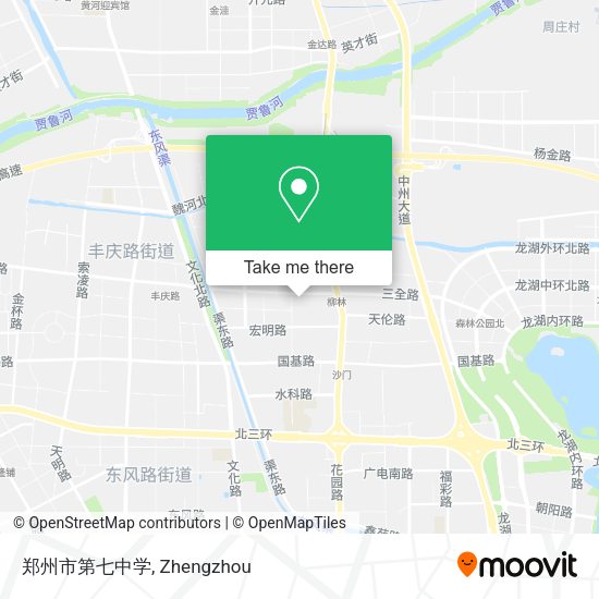 郑州市第七中学 map