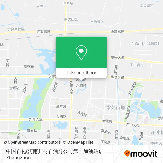 中国石化(河南开封石油分公司第一加油站) map