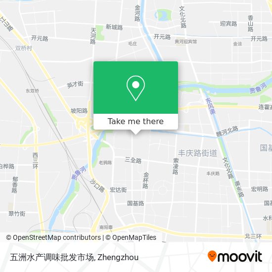 五洲水产调味批发市场 map