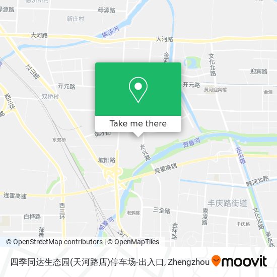 四季同达生态园(天河路店)停车场-出入口 map