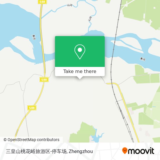 三皇山桃花峪旅游区-停车场 map