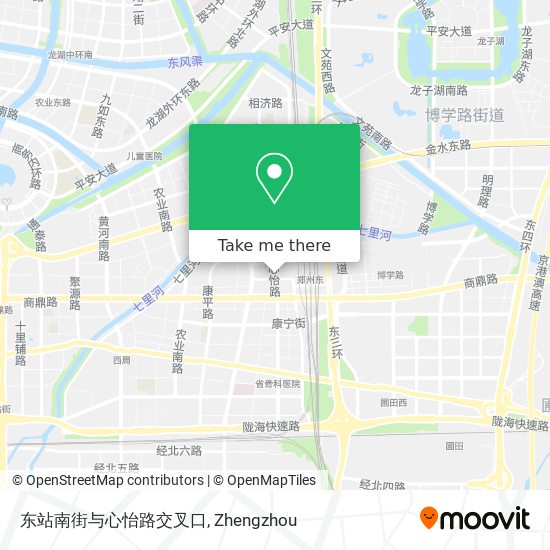 东站南街与心怡路交叉口 map