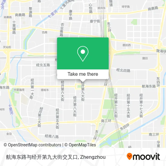 航海东路与经开第九大街交叉口 map