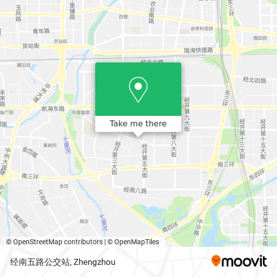 经南五路公交站 map