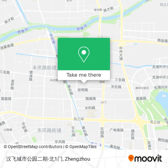 汉飞城市公园二期-北1门 map