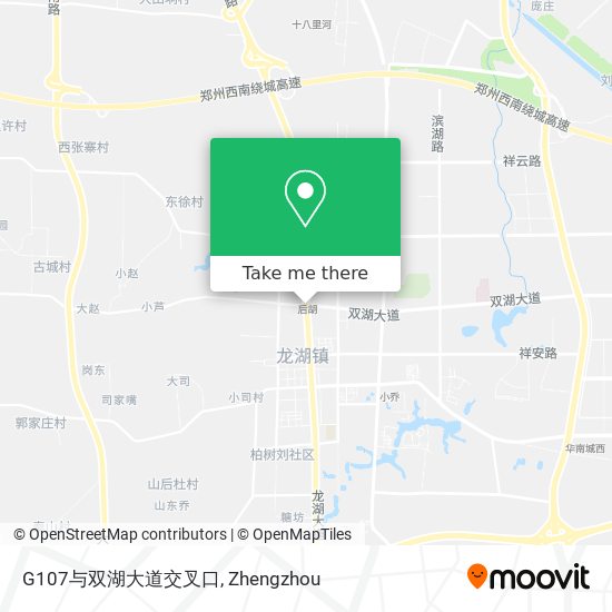 G107与双湖大道交叉口 map