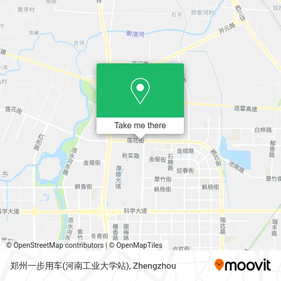 郑州一步用车(河南工业大学站) map