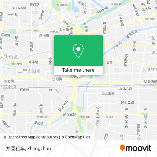 方圆租车 map