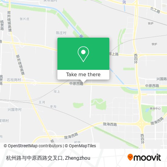杭州路与中原西路交叉口 map