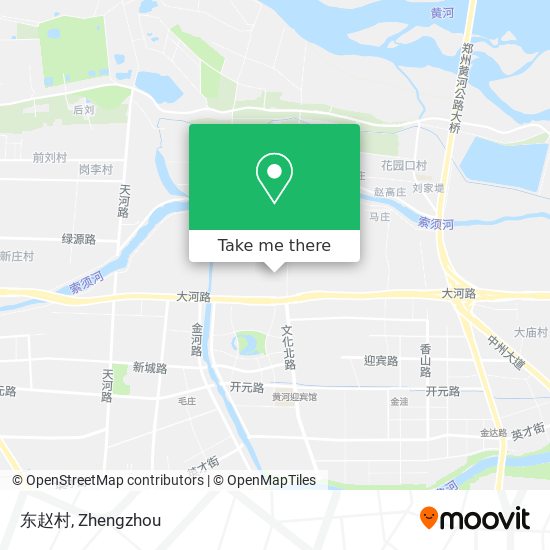 东赵村 map