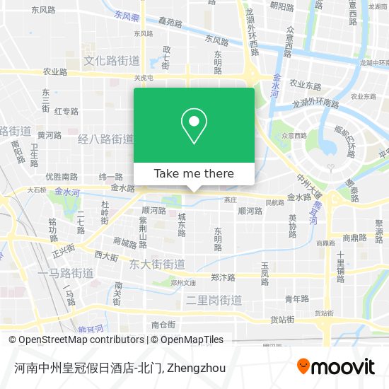 河南中州皇冠假日酒店-北门 map