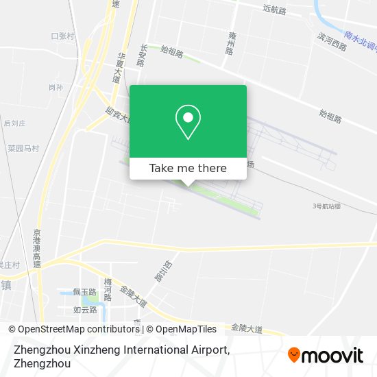 Zhengzhou Xinzheng International Airport map