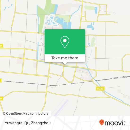 Yuwangtai Qu map