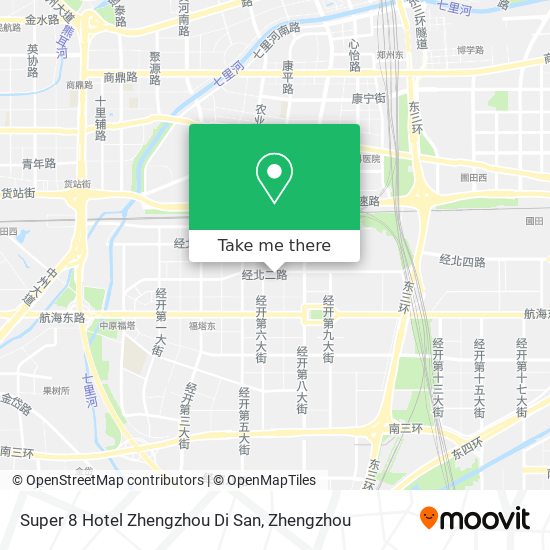 Super 8 Hotel Zhengzhou Di San map