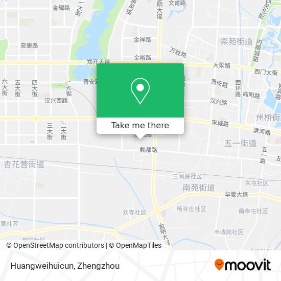 Huangweihuicun map