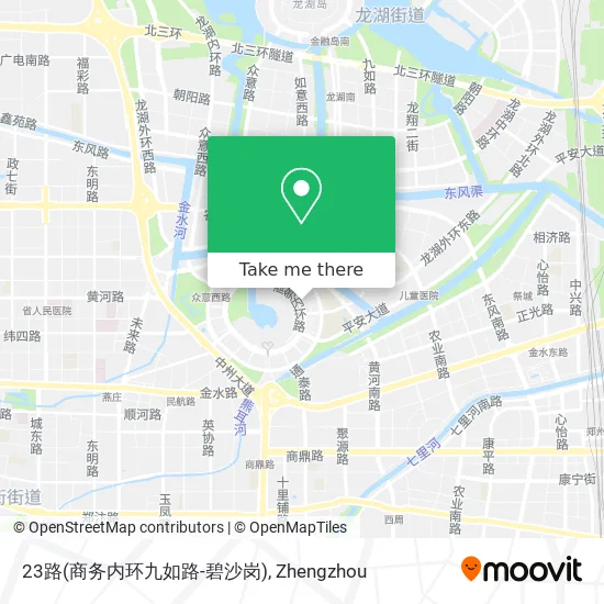 23路(商务内环九如路-碧沙岗) map