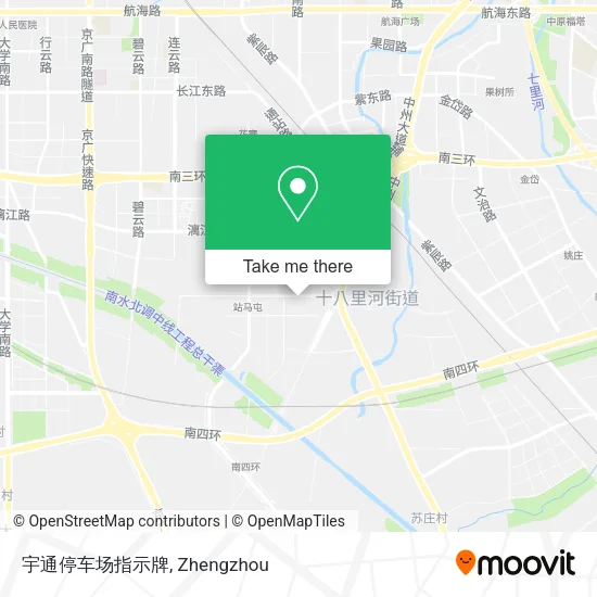宇通停车场指示牌 map