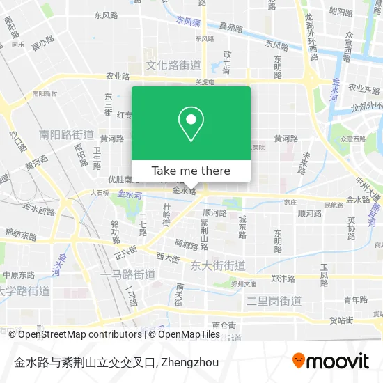 金水路与紫荆山立交交叉口 map