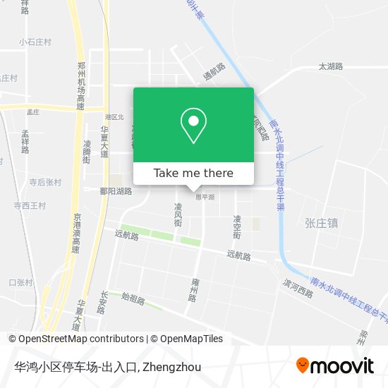 华鸿小区停车场-出入口 map