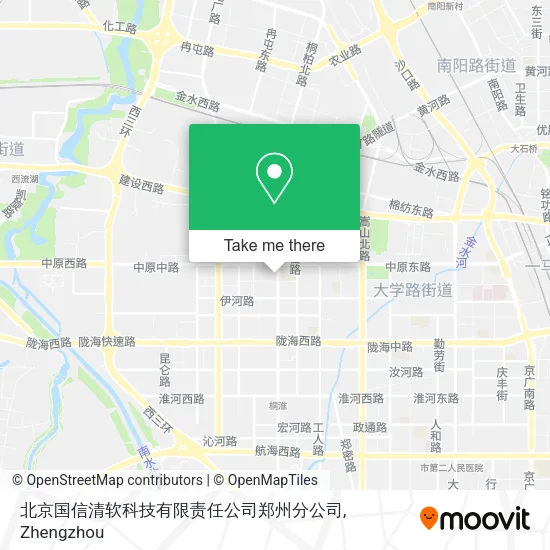 北京国信清软科技有限责任公司郑州分公司 map