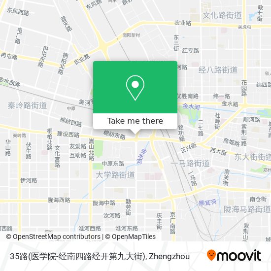 35路(医学院-经南四路经开第九大街) map