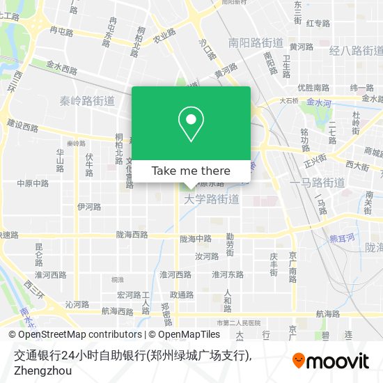 交通银行24小时自助银行(郑州绿城广场支行) map