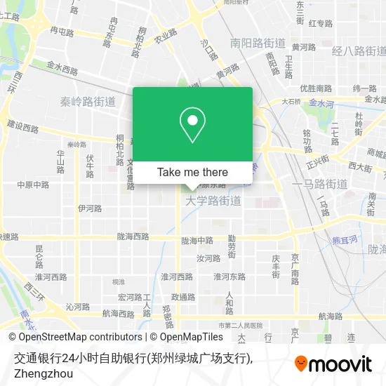 交通银行24小时自助银行(郑州绿城广场支行) map