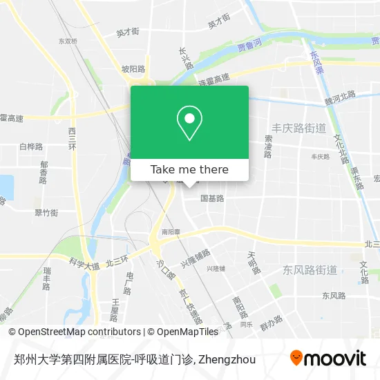 郑州大学第四附属医院-呼吸道门诊 map