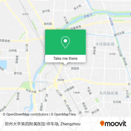 郑州大学第四附属医院-停车场 map