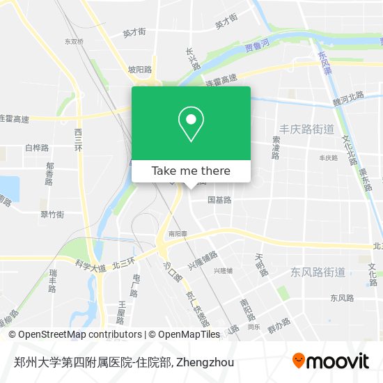郑州大学第四附属医院-住院部 map