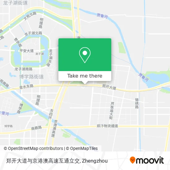 郑开大道与京港澳高速互通立交 map