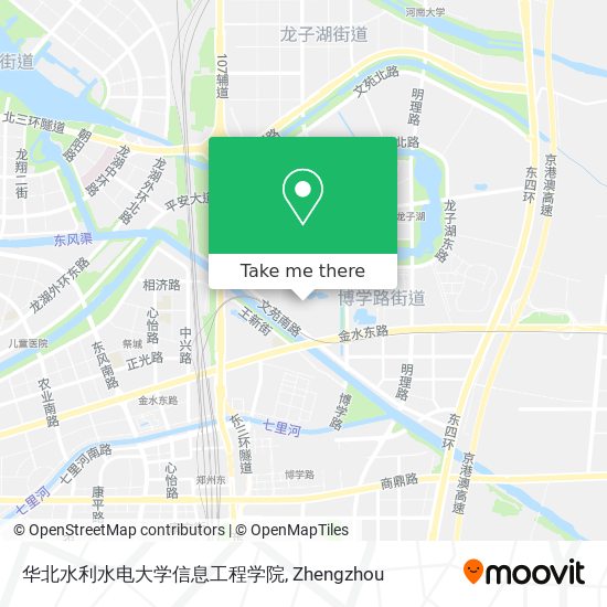 华北水利水电大学信息工程学院 map